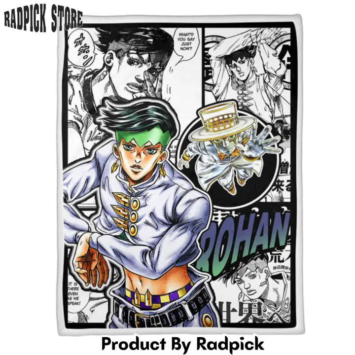 Rohan kishibe blanket custom jjba anime  rp0154818